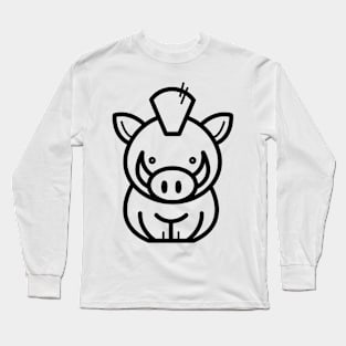 Traditional pig Long Sleeve T-Shirt